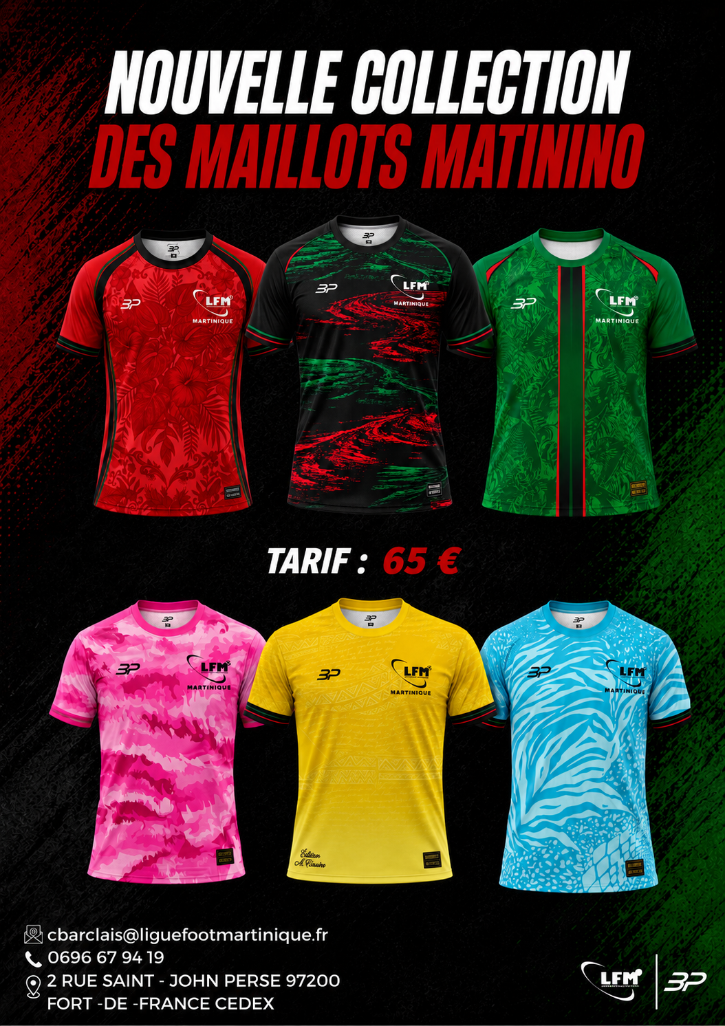 Nouvelle collection des maillots Matinino : six maillots officiels LFM x BALLERS PRIDE au tarif de 65 euros