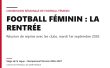 Commission régionale de football féminin — réunion de rentrée du 1er septembre 2026
