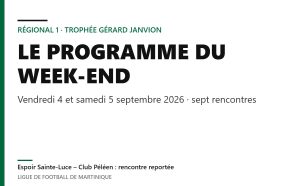 Régional 1 – Trophée Gérard Janvion : le programme des 4 et 5 septembre 2026